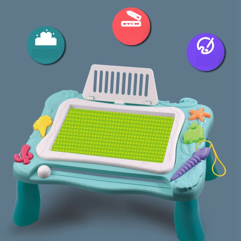 2 in 1 Building Block Drawing Board Table Puzzle Graffiti Children DIY Writing netic Drawing Board
2 in 1 Building Block Drawing Board Table Puzzle Graffiti Children DIY Writing netic Drawing Board