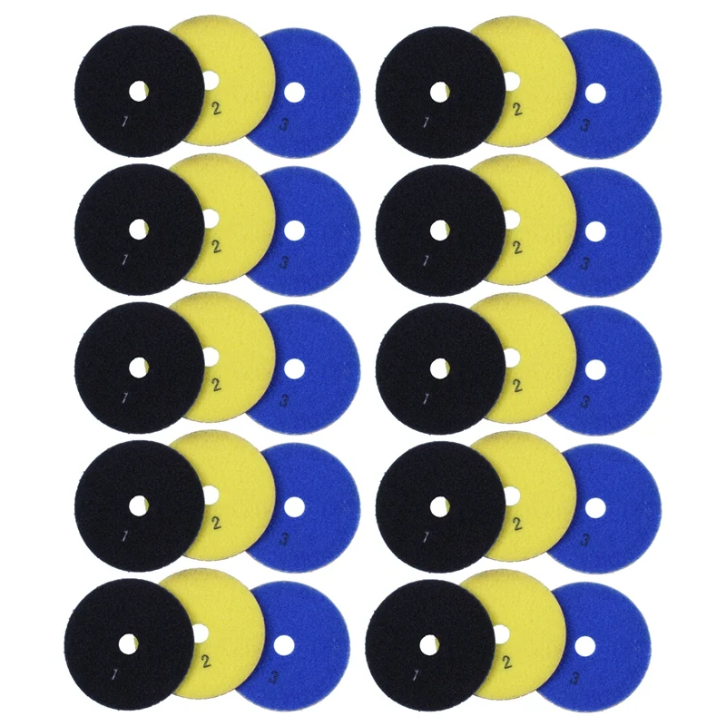 30 Pieces 100mm Diamond Flexible Wet & Dry Polishing Pads 3 Step Floor Polish for Stone Marble Tile
30 Pieces 100mm Diamond Flexible Wet & Dry Polishing Pads 3 Step Floor Polish for Stone Marble Tile