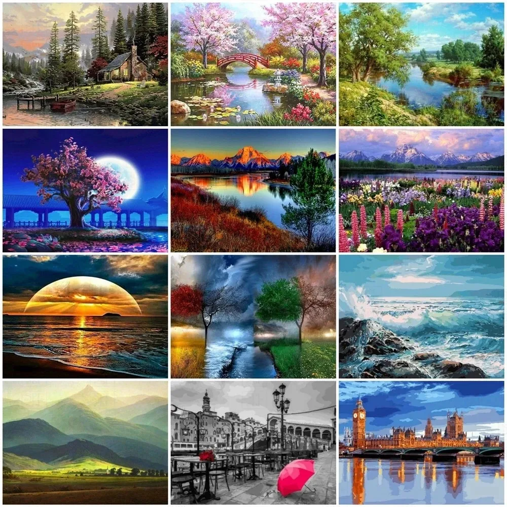 Diamond Painting Embroidery Landscape Circle Embroidery Diamond Painting Landscape Mosaic House Rhinestone Set Home Decoration
Diamond Painting Embroidery Landscape Circle Embroidery Diamond Painting Landscape Mosaic House Rhinestone Set Home Decoration