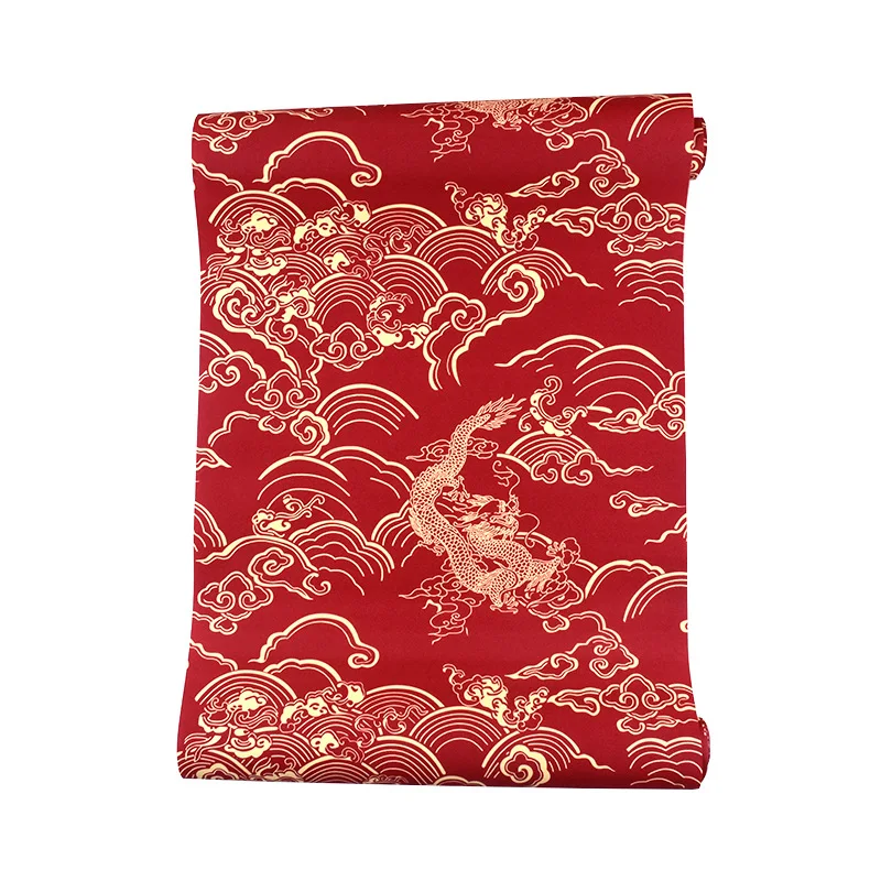 Chinese Red Wallpaper Dragon Pattern Chinese Style Classical Zen Teahouse Teahouse Restaurant Small Restaurant Decoration Wallpa
Chinese Red Wallpaper Dragon Pattern Chinese Style Classical Zen Teahouse Teahouse Restaurant Small Restaurant Decoration Wallpa