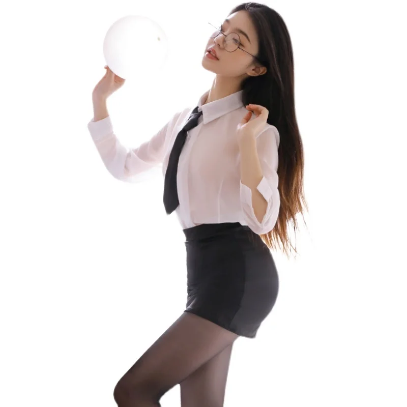 Sexy Ol Secretary Sexy Lingerie Transparent Pajamas Women's Nightdress Passion Suit Temptation Small Chest Clothes Uniform
Sexy Ol Secretary Sexy Lingerie Transparent Pajamas Women's Nightdress Passion Suit Temptation Small Chest Clothes Uniform