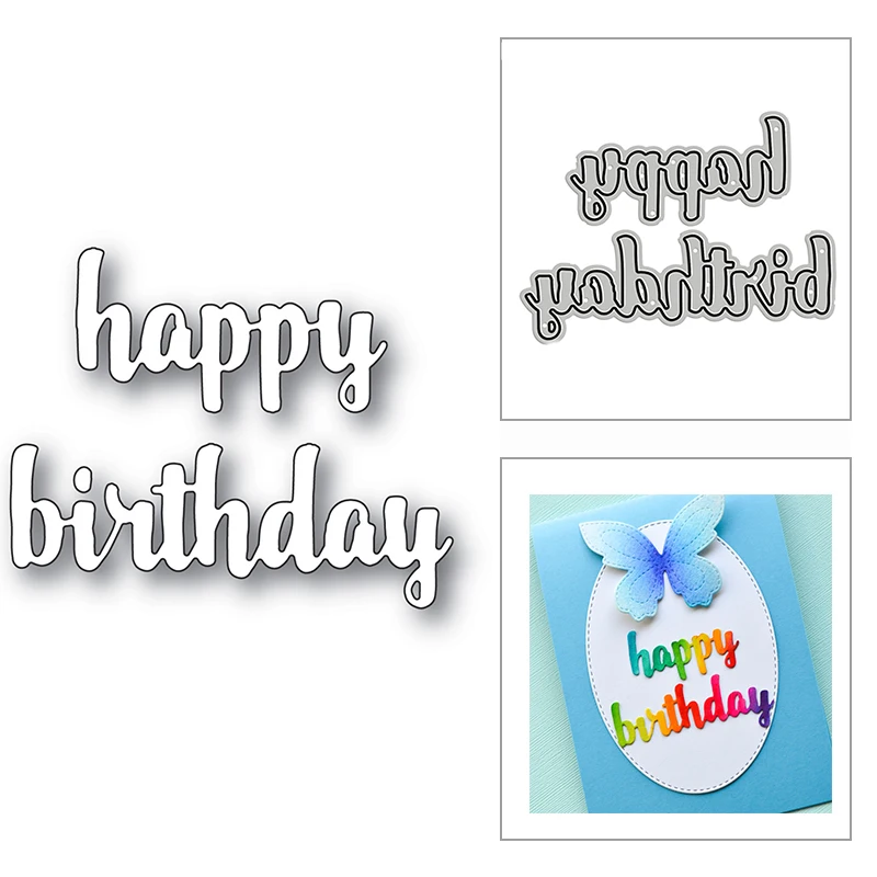 New Happy Birthday Craft 2021 Metal Cutting Dies for Scrapbooking and DIY Card Making Cute Script Decor Embossing Mold No Stamps
New Happy Birthday Craft 2021 Metal Cutting Dies for Scrapbooking and DIY Card Making Cute Script Decor Embossing Mold No Stamps