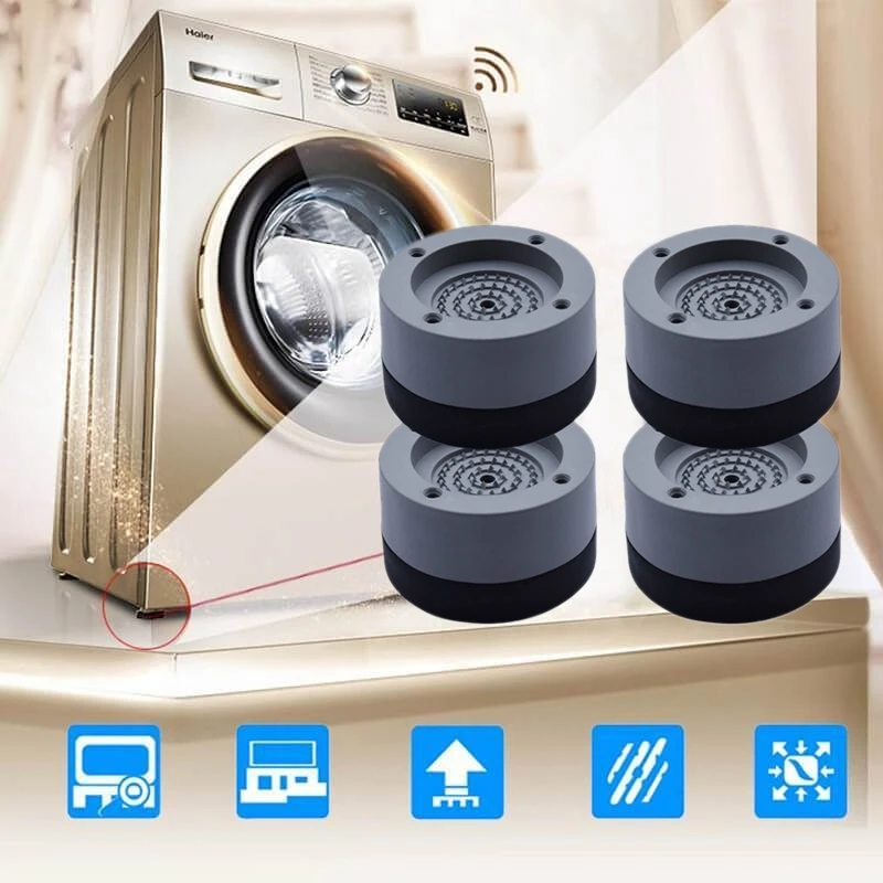8PC Washing Machine Anti Vibration Pad Shock Non Slip Feet Mat Refrigerator Floor Furniture Protector Heighten 3.5cm
8PC Washing Machine Anti Vibration Pad Shock Non Slip Feet Mat Refrigerator Floor Furniture Protector Heighten 3.5cm