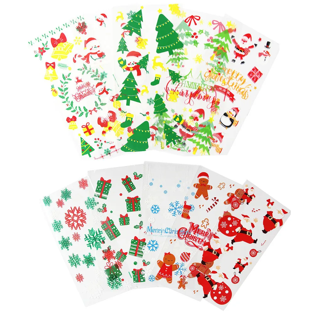 50PCS Christmas Plastic Candy Bags Cartoon Deer/Santa Claus/Snowflake Cookies Bag Transprant Gift Packaging DIY Party Supplies
50PCS Christmas Plastic Candy Bags Cartoon Deer/Santa Claus/Snowflake Cookies Bag Transprant Gift Packaging DIY Party Supplies