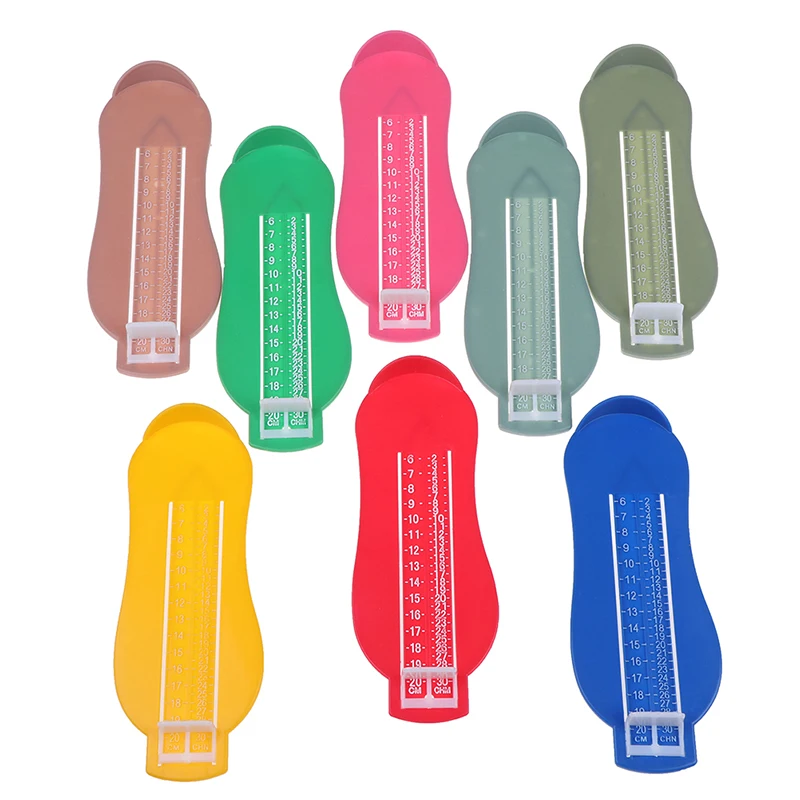

8 цветов; Фитинги датчик инструменты Девичья обувь калькулятор baby Foot линейка для детских ног Длина измерительный прибор для детей младенцев