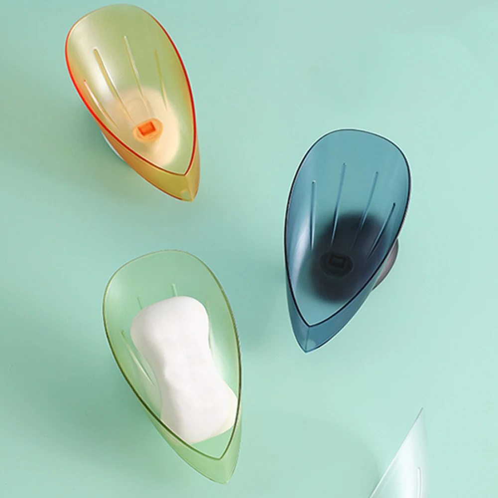 Leaf Shape Soap Holder Dish Plastic Soap Box Suction Cup Base Drain Rack Bathroom Shower Soap Holder Box Bathroom Accessories
Leaf Shape Soap Holder Dish Plastic Soap Box Suction Cup Base Drain Rack Bathroom Shower Soap Holder Box Bathroom Accessories
