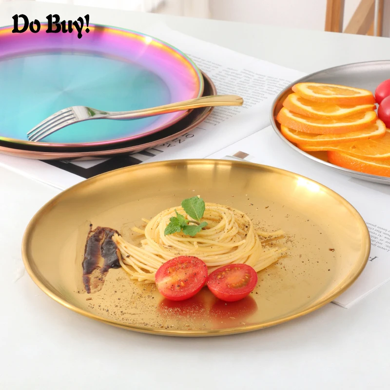 1 Pcs Dinner Plates Gold Plate Serving Dishes Round Colorful Plate Cake Western Steak Round Dish Kitchen Plates
1 Pcs Dinner Plates Gold Plate Serving Dishes Round Colorful Plate Cake Western Steak Round Dish Kitchen Plates