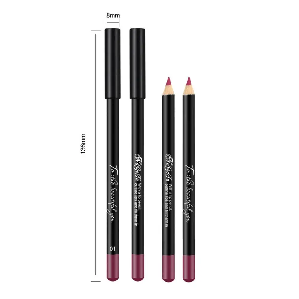 12pcs Professional Multi-functional Lipliner Pencil Long Lasting Waterproof Lip Eye Brow Cosmetic Makeup Colorful Liner Pens |