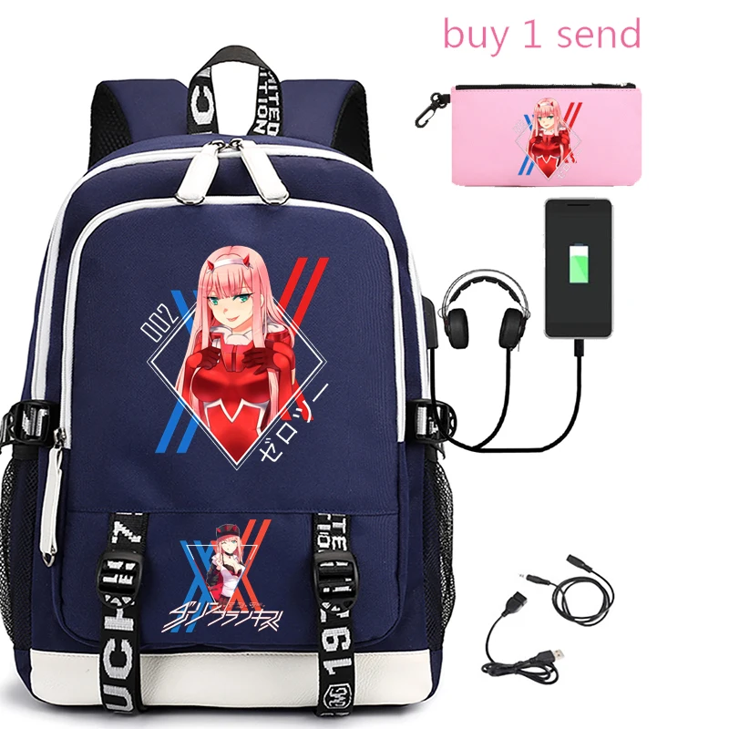 Men's backpack zero two printed usb rechargeable multifunctional waterproof nylon casual bag
Men's backpack zero two printed usb rechargeable multifunctional waterproof nylon casual bag