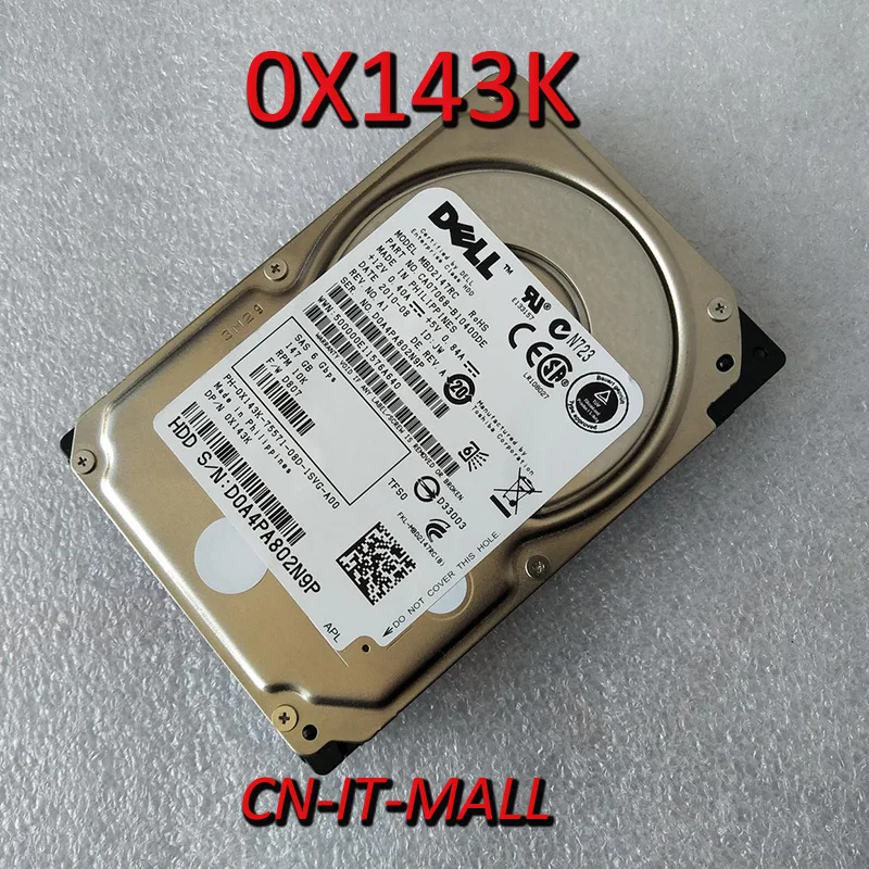 Pulled 0X143K X143K MBD2147RC 147GB 10000 RPM 16MB Cache SAS 6Gb/s 2.5" Enterprise Hard Drive
Pulled 0X143K X143K MBD2147RC 147GB 10000 RPM 16MB Cache SAS 6Gb/s 2.5" Enterprise Hard Drive