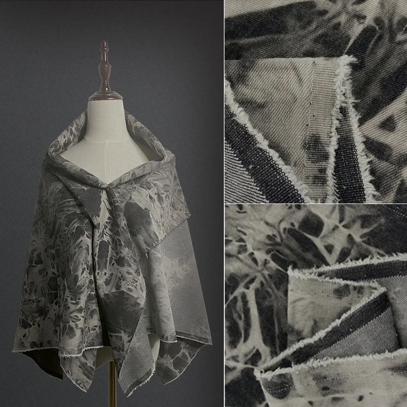 Fashion Spring and Autumn High-end Washed Denim Fabric Cotton Tie-dye Fabric High-quality Cotton Washed DIY Skirt Pants Jacket
Fashion Spring and Autumn High-end Washed Denim Fabric Cotton Tie-dye Fabric High-quality Cotton Washed DIY Skirt Pants Jacket