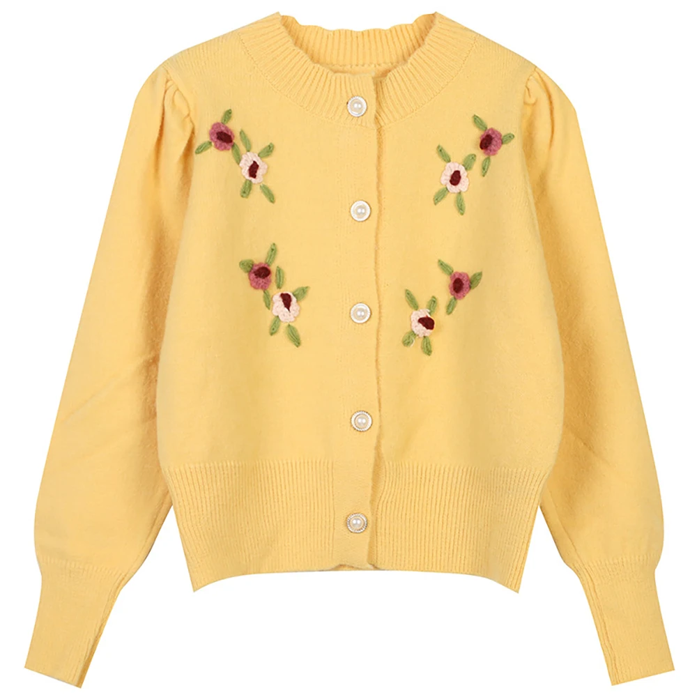 2021 Autumn Winter New Women's Round Neck Pullover Long Sleeve Flower Embroidery Slim Fit Thick Warm Knitted Cardigan Coat
2021 Autumn Winter New Women's Round Neck Pullover Long Sleeve Flower Embroidery Slim Fit Thick Warm Knitted Cardigan Coat