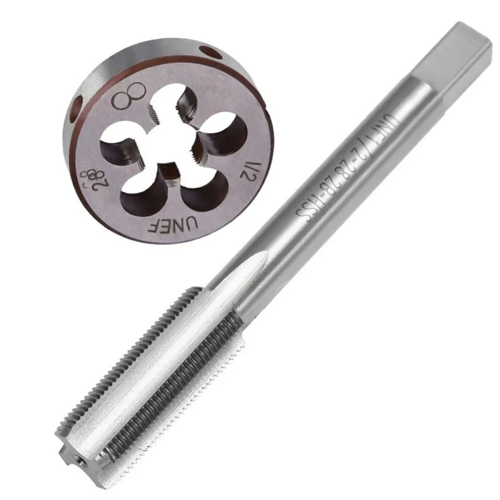 1/2PCS 1/2"-28 UNEF HSS Right Hand Thread Tap Die Set For Molding Machine Screw Die Hand Tools High Quality
1/2PCS 1/2"-28 UNEF HSS Right Hand Thread Tap Die Set For Molding Machine Screw Die Hand Tools High Quality