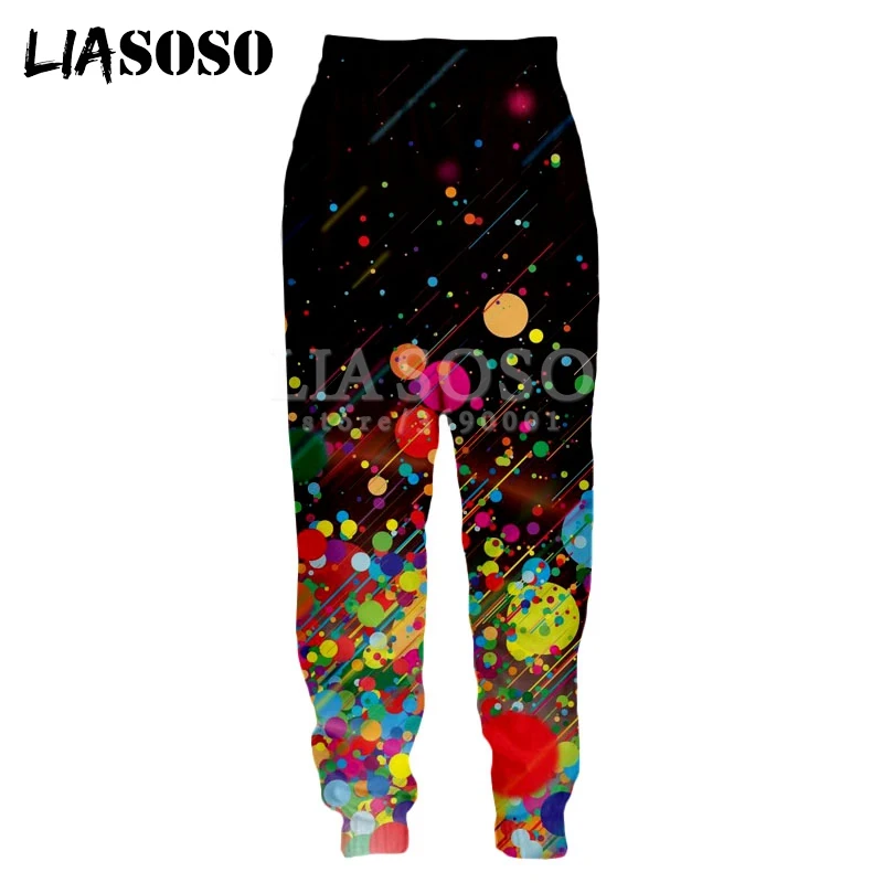 LIASOSO 3D Print Men Women Pants Colorful Painttings Abstract Sweat Pants Black Green Purple Sweatpants Jogger Jogging Trousers
LIASOSO 3D Print Men Women Pants Colorful Painttings Abstract Sweat Pants Black Green Purple Sweatpants Jogger Jogging Trousers