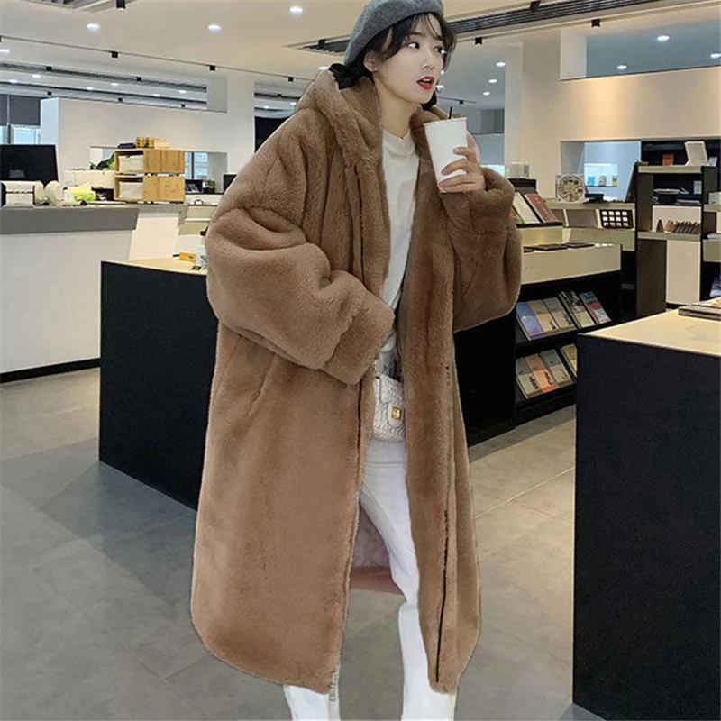2021 Winter Fashion New Style Loose Zipper Hooded Long-Sleeved Mid-Length Plus-Size Warmth Imitation Fur Jacket Trendy H073
2021 Winter Fashion New Style Loose Zipper Hooded Long-Sleeved Mid-Length Plus-Size Warmth Imitation Fur Jacket Trendy H073