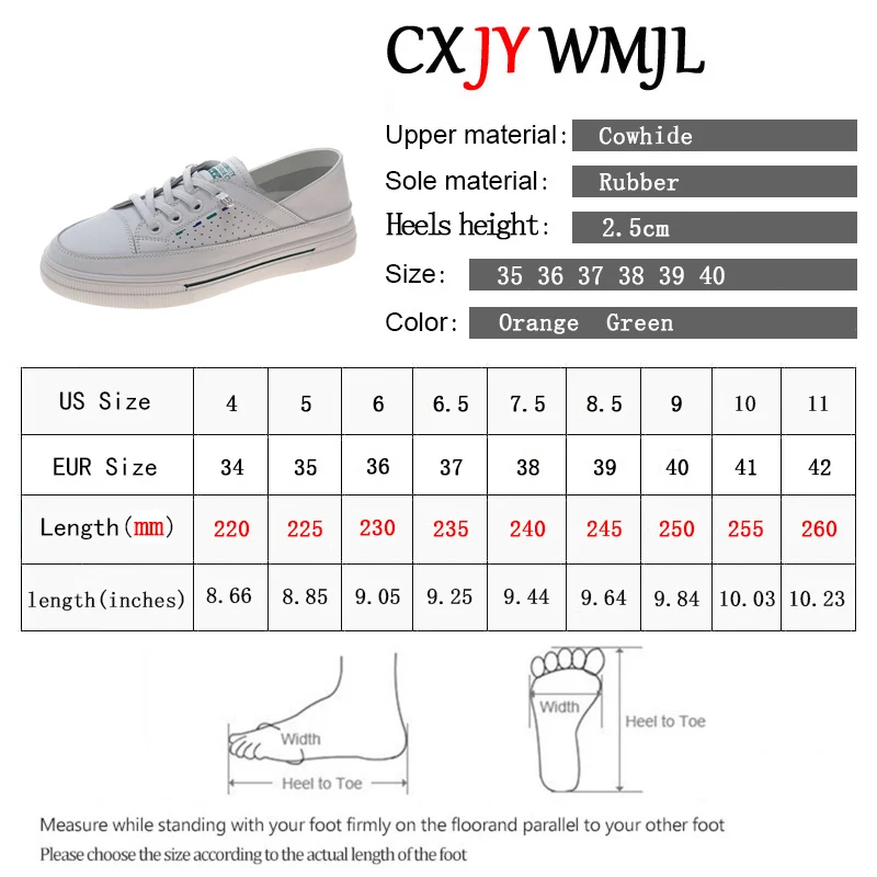 CXJYWMJL Women Genuine Leather Sneakers Summer Little White Shoes Women's Casual Flats Breathable Fashion Vulcanized Shoes
CXJYWMJL Women Genuine Leather Sneakers Summer Little White Shoes Women's Casual Flats Breathable Fashion Vulcanized Shoes