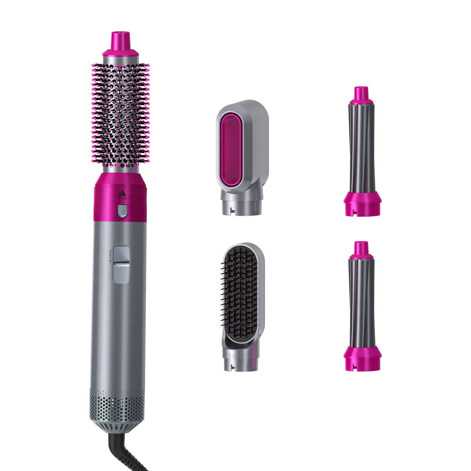 

5 In1 Hair Dryer Comb One Step Multi Functional Hair Curling Styling Straightener Curler Electric Air Iron Wand Brush