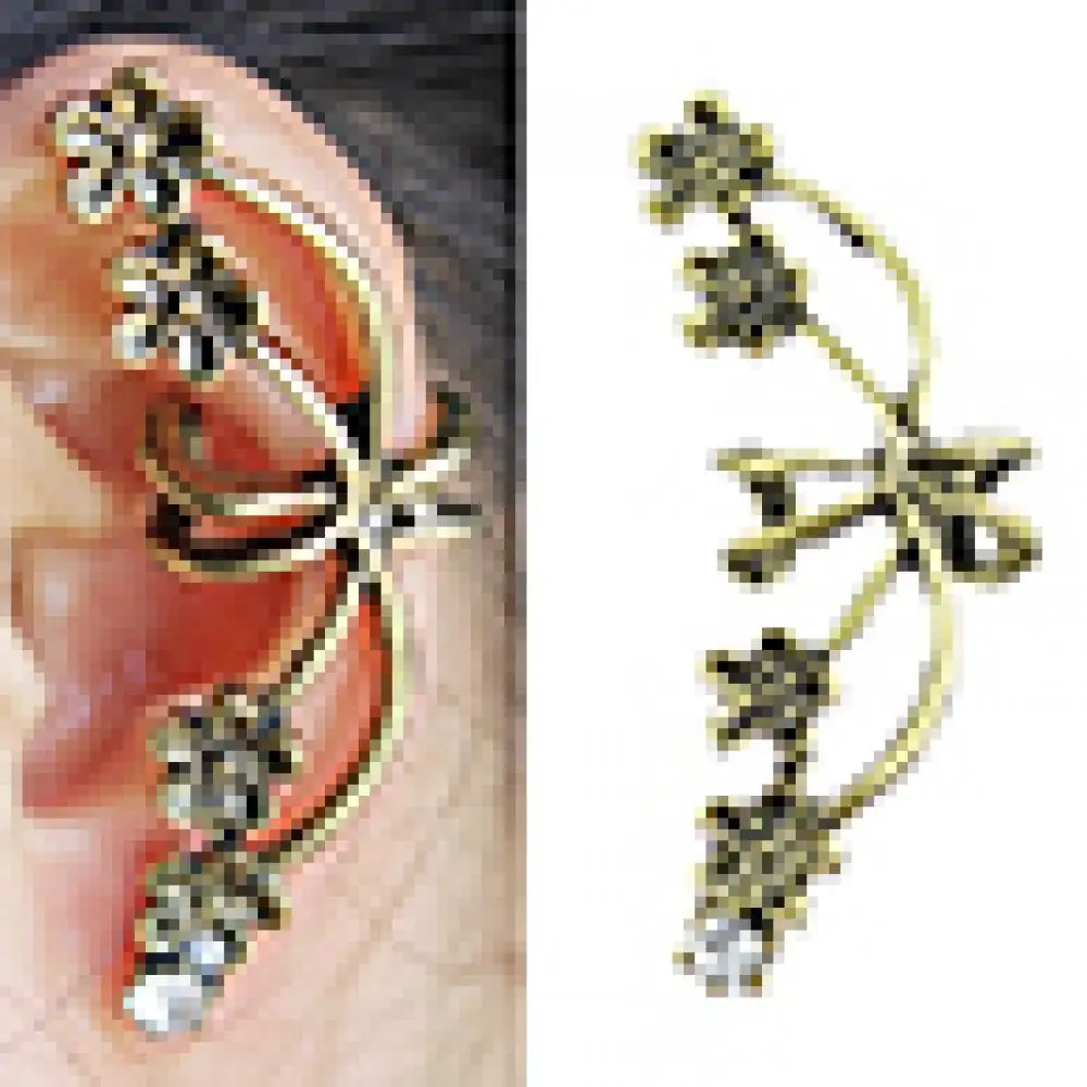 Hot Sales!!! 1Pc Women's Punk Vintage Bronze Tone Plum Flower Rhinestone Ear Cuff Earring
Hot Sales!!! 1Pc Women's Punk Vintage Bronze Tone Plum Flower Rhinestone Ear Cuff Earring