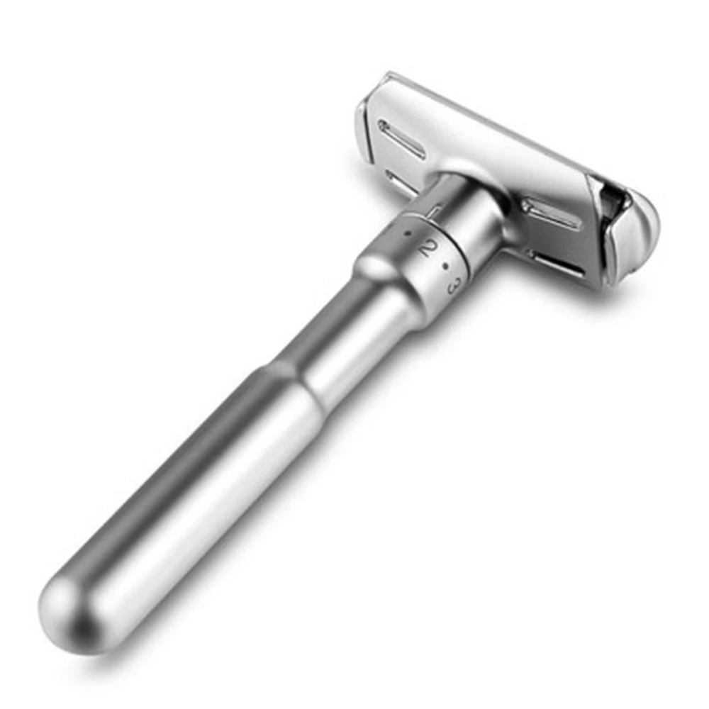 Shaver Razor Adjustable Double Edge Classic Safety Razor Man Shaving With 5 Blades Titanium Coated Blades
Shaver Razor Adjustable Double Edge Classic Safety Razor Man Shaving With 5 Blades Titanium Coated Blades
