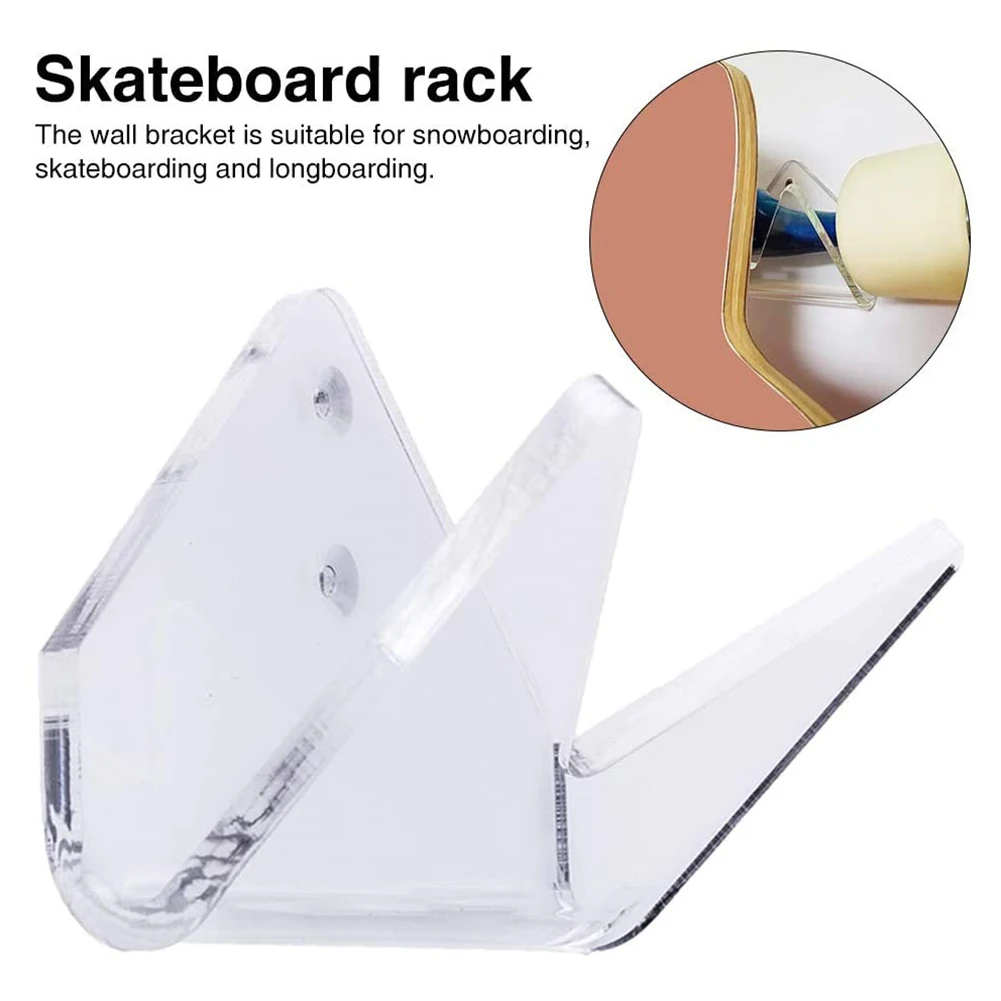 Skateboard Wall Mount Rack Acrylic Longboard Deck Skate Scooter Skateboards Wall Holder Display Stand Hanger
Skateboard Wall Mount Rack Acrylic Longboard Deck Skate Scooter Skateboards Wall Holder Display Stand Hanger