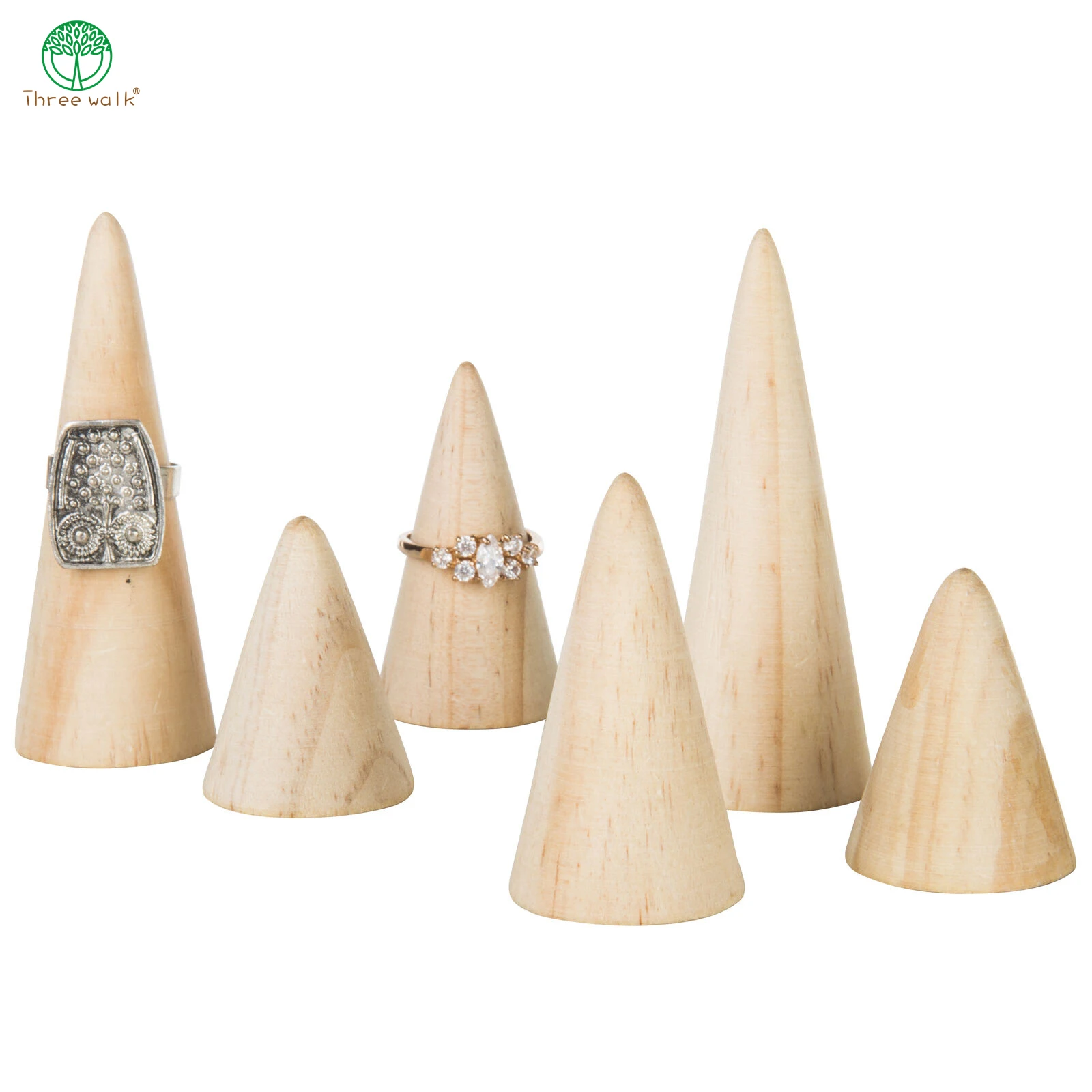 Natural Wood Finger Cone Ring Holder Bague Jewelry Display Stand Organizer Storage Rack Showcase for Exhibit
Natural Wood Finger Cone Ring Holder Bague Jewelry Display Stand Organizer Storage Rack Showcase for Exhibit