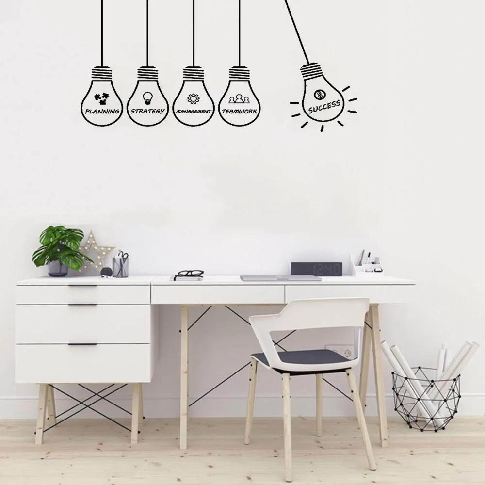 Creative Light Bulb Wall Sticker Office Work Decal Vinyl Wall Sticker For Office Home Living Room Art Decor Mural ph812
Creative Light Bulb Wall Sticker Office Work Decal Vinyl Wall Sticker For Office Home Living Room Art Decor Mural ph812