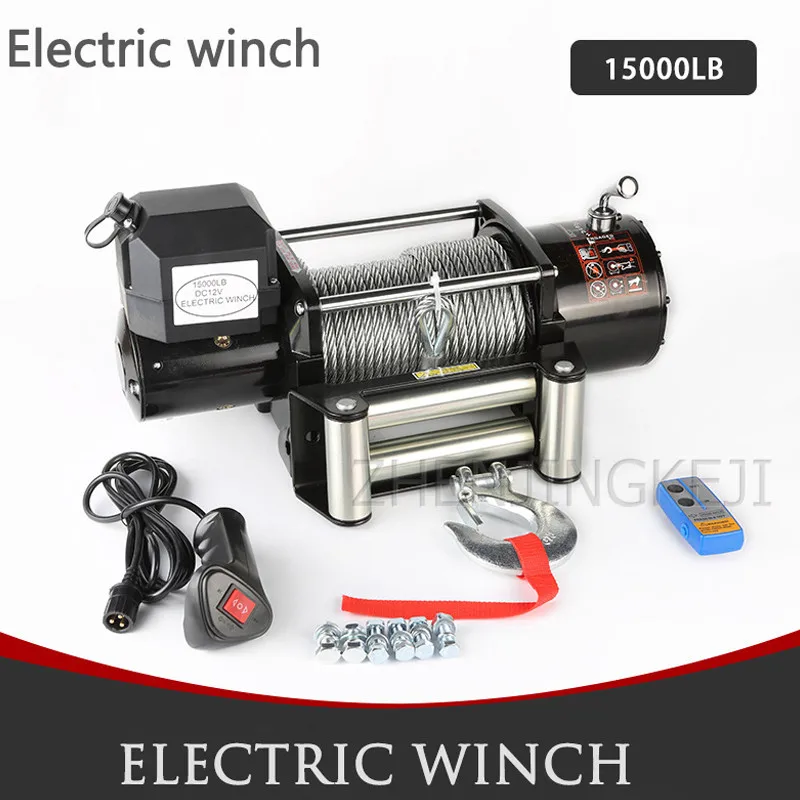 High Power Electric Winch 15000 LB Off-road Vehicle-mounted 4.8KW Vehicle Winch Crane Mud Marsh Anchor Rescue Beach Hauling Tool
High Power Electric Winch 15000 LB Off-road Vehicle-mounted 4.8KW Vehicle Winch Crane Mud Marsh Anchor Rescue Beach Hauling Tool