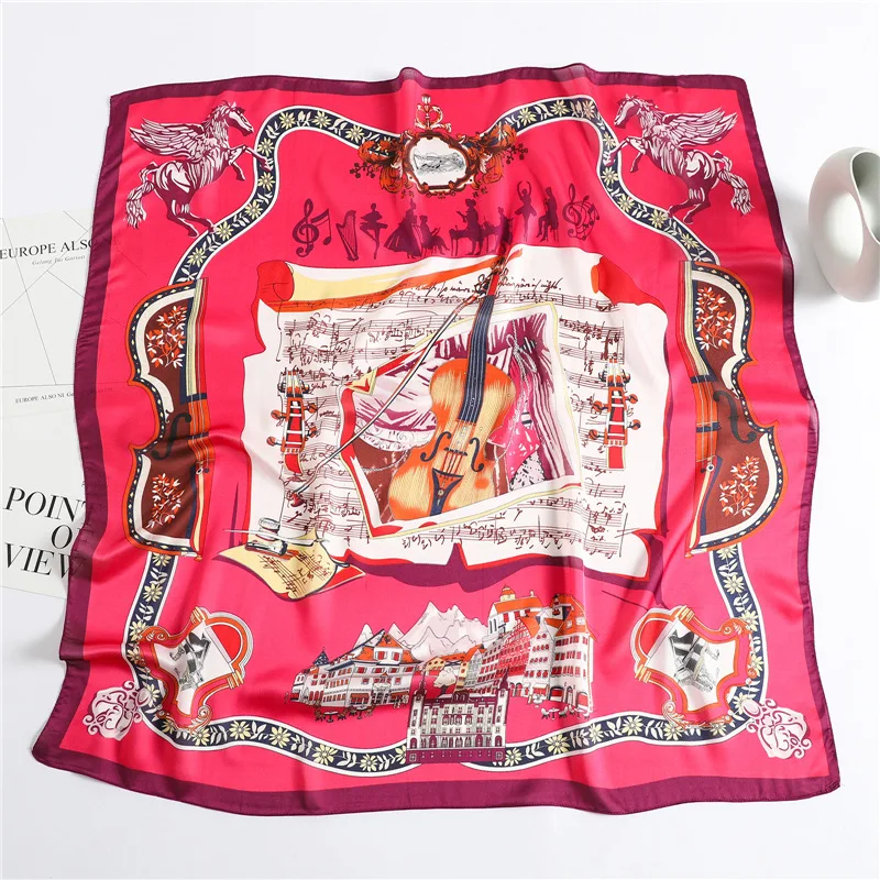 2021 New Opera House Pattern Silk Scarf Female New Square Foulard Headscarf Travel Shawls Women Bandana Headband 90*90cm
2021 New Opera House Pattern Silk Scarf Female New Square Foulard Headscarf Travel Shawls Women Bandana Headband 90*90cm
