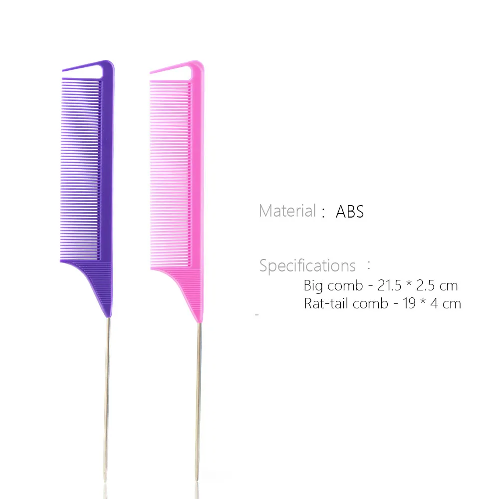 Hot Fashion Black Fine-tooth Comb Metal Pin Anti-static Hair Style Rat Tail Comb Hair Styling Beauty Tools
Hot Fashion Black Fine-tooth Comb Metal Pin Anti-static Hair Style Rat Tail Comb Hair Styling Beauty Tools
