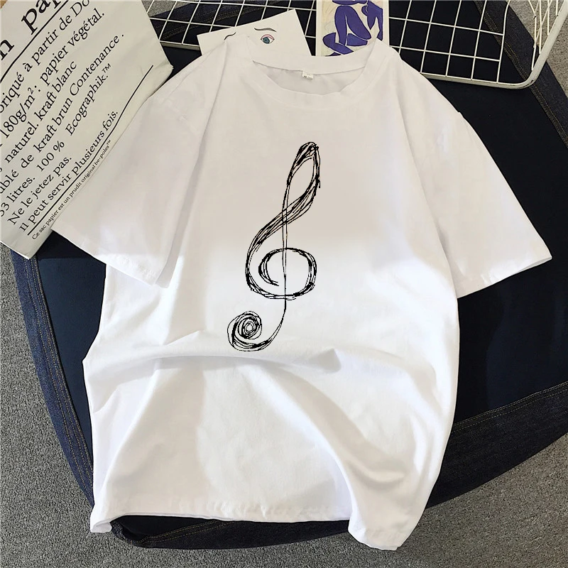 summer new Funny music notation T-shirt printed chic Harajuku Neck Casual retro top women's fashion T-shirt
summer new Funny music notation T-shirt printed chic Harajuku Neck Casual retro top women's fashion T-shirt