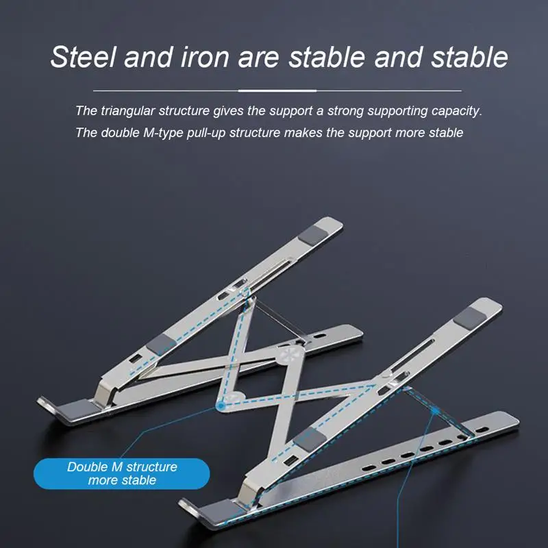 Laptop Stand Aluminum Notebook Foldable Adjustable Height Portable Heat Dissipation Computer Holder Riser
Laptop Stand Aluminum Notebook Foldable Adjustable Height Portable Heat Dissipation Computer Holder Riser