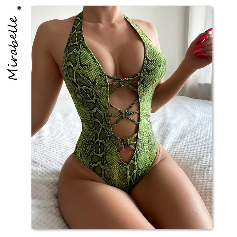 2021 New Serpentine Printed One Piece Swimsuit Women Hollow Out Bandage Swimwear Women Bikini Sexy Bodysuit Bather Swimming Suit
2021 New Serpentine Printed One Piece Swimsuit Women Hollow Out Bandage Swimwear Women Bikini Sexy Bodysuit Bather Swimming Suit