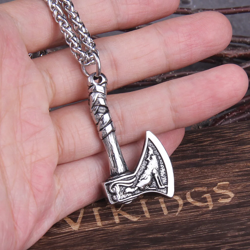 Never Fade Wolf And Raven Slavic Amulets Talismans Viking Odin Axe Necklaces & Pendants Norse Vikings Jewelry Turkish Men Wicca
Never Fade Wolf And Raven Slavic Amulets Talismans Viking Odin Axe Necklaces & Pendants Norse Vikings Jewelry Turkish Men Wicca