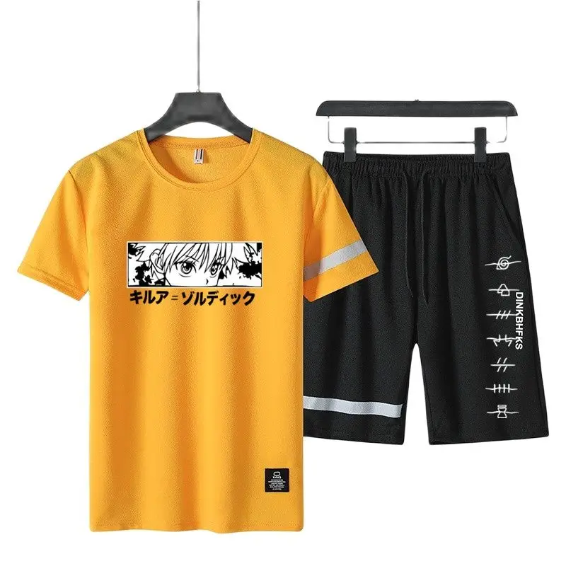Summer men's printed sportswear casual short suit men's cotton sports suit T-shirt + shorts 2-piece sportswear 2021 suit 
Summer men's printed sportswear casual short suit men's cotton sports suit T-shirt + shorts 2-piece sportswear 2021 suit