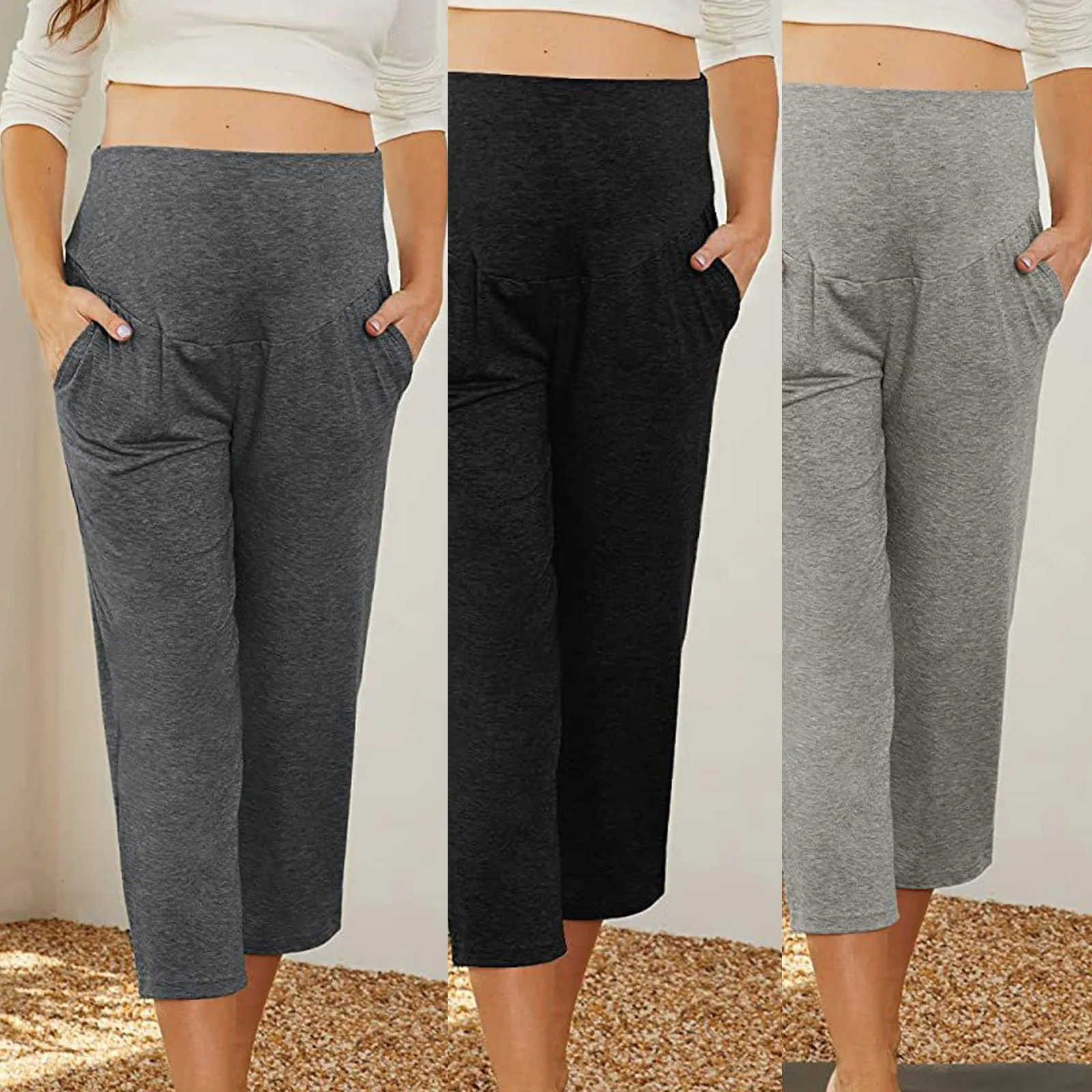 Women's Leisure Time Pregnant Woman Solid Color British Wind Motion Yoga Pants 
Women's Leisure Time Pregnant Woman Solid Color British Wind Motion Yoga Pants