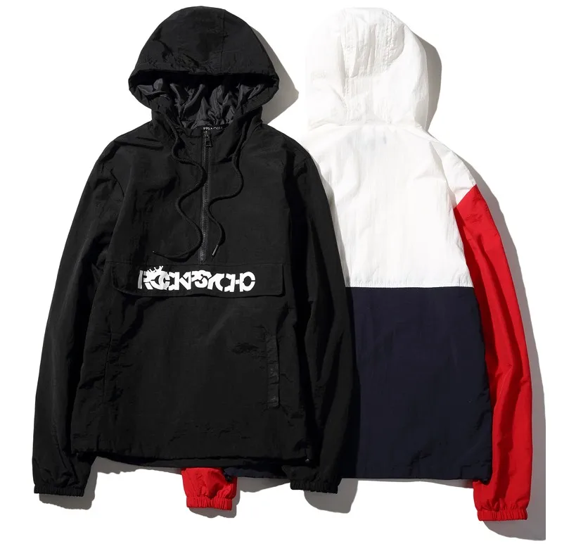2019 anorak куртка ветровка для мужчин jaqueta masculina лоскутные куртки хип хоп
