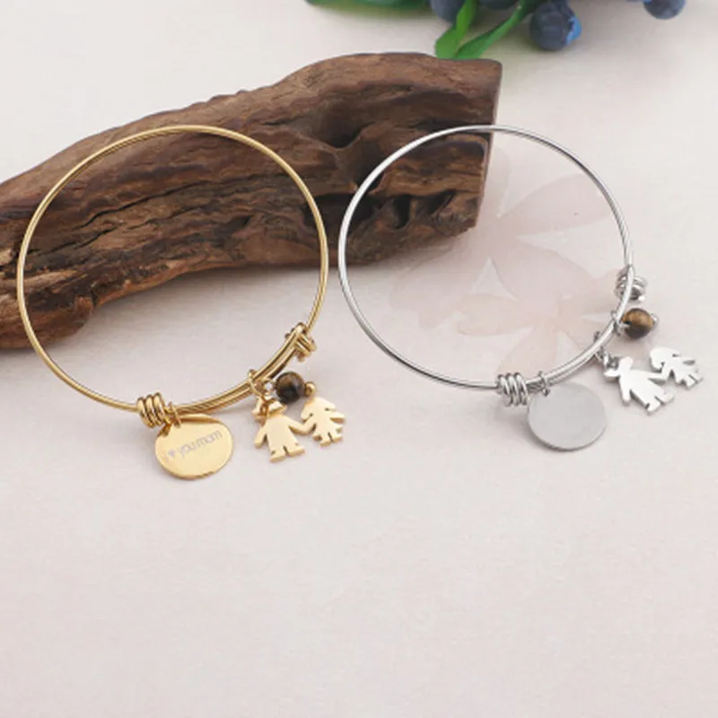 European American Accessories Simple Fashion Creative Electroplating Titanium Steel Lettering Bracelet Mother's Day Gift HotSell
European American Accessories Simple Fashion Creative Electroplating Titanium Steel Lettering Bracelet Mother's Day Gift HotSell
