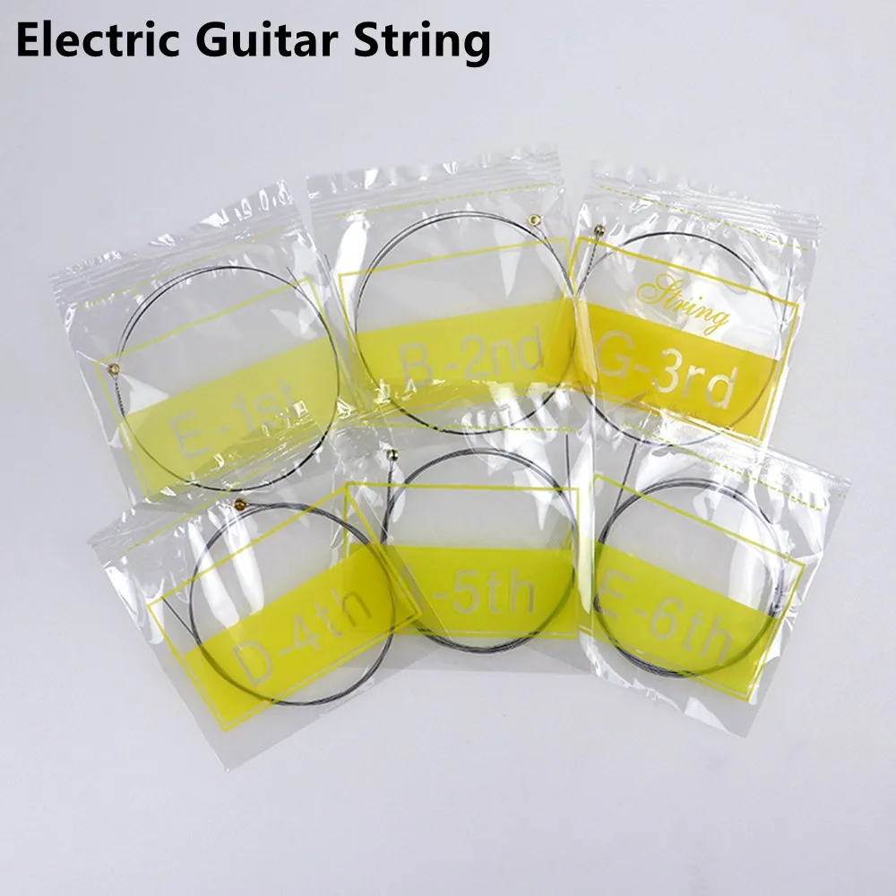 6pcs Guitar Strings High Qality Electric Guitar Steel Strings For Professional Guitare Artiest Guitarra Replacement Accessories
6pcs Guitar Strings High Qality Electric Guitar Steel Strings For Professional Guitare Artiest Guitarra Replacement Accessories