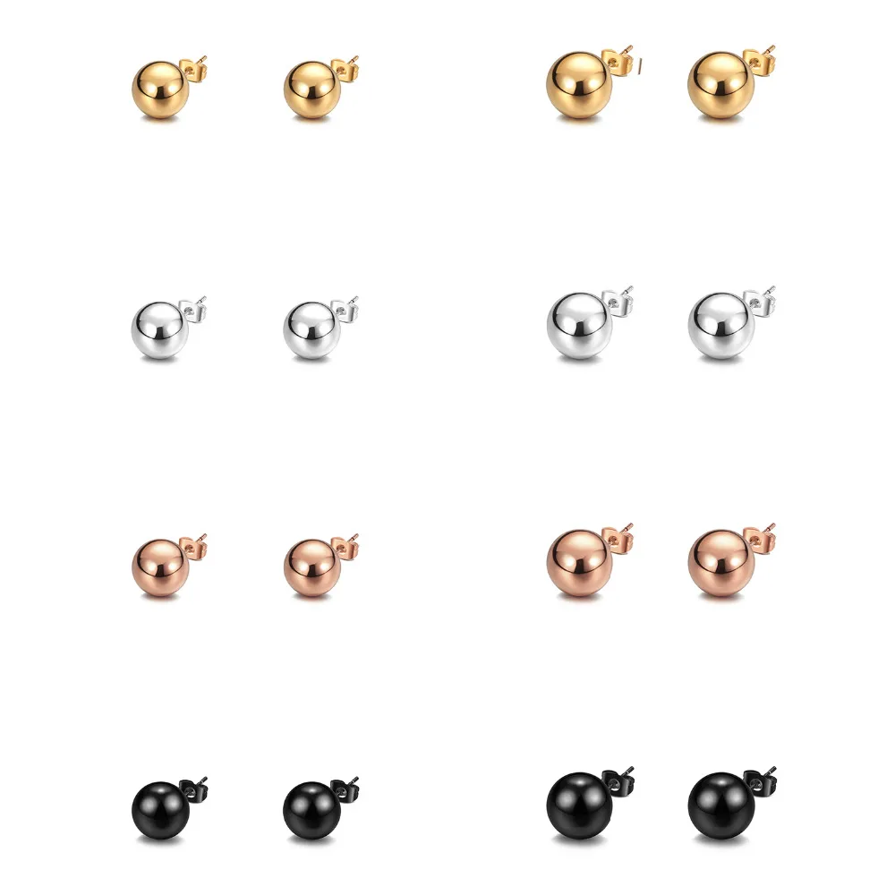 Jewelrieshop Stud Earrings Set, Stainless Steel Round Ball Stud Earrings for Womens, Assorted Size and Colors
Jewelrieshop Stud Earrings Set, Stainless Steel Round Ball Stud Earrings for Womens, Assorted Size and Colors