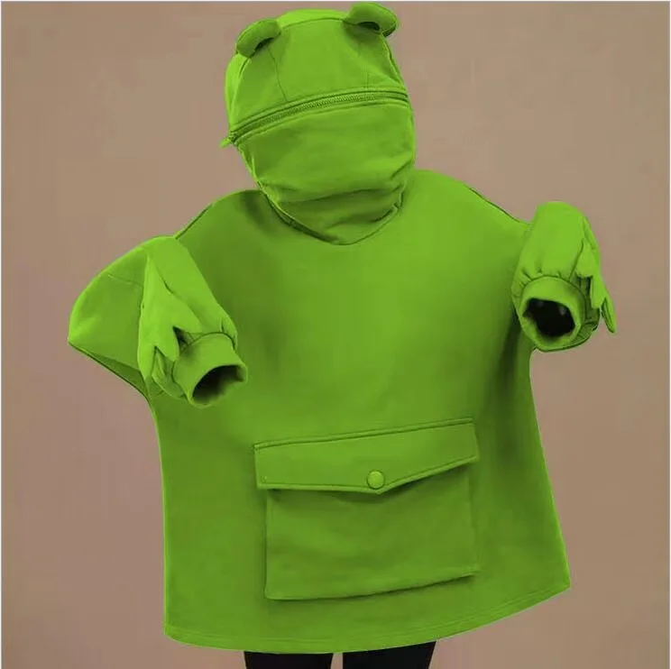 New Kpop Frog Pullover Winter Sense Hooded Casual Sweatshirts Autumn Embroidery Loose Top Doll Decoration Hoodies Women Hoodie
New Kpop Frog Pullover Winter Sense Hooded Casual Sweatshirts Autumn Embroidery Loose Top Doll Decoration Hoodies Women Hoodie