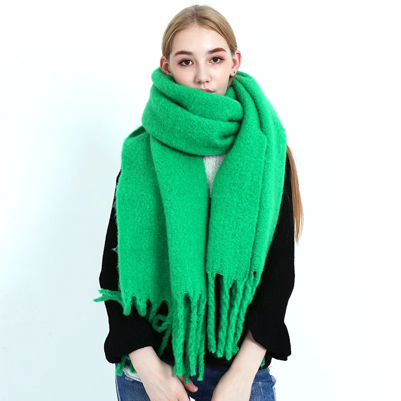 New Classic STR Solid Color Shawl with Thick Imitation Cashmere. Autumn and Winter Lovers' Shawl Long Women's Warm Scarf
New Classic STR Solid Color Shawl with Thick Imitation Cashmere. Autumn and Winter Lovers' Shawl Long Women's Warm Scarf