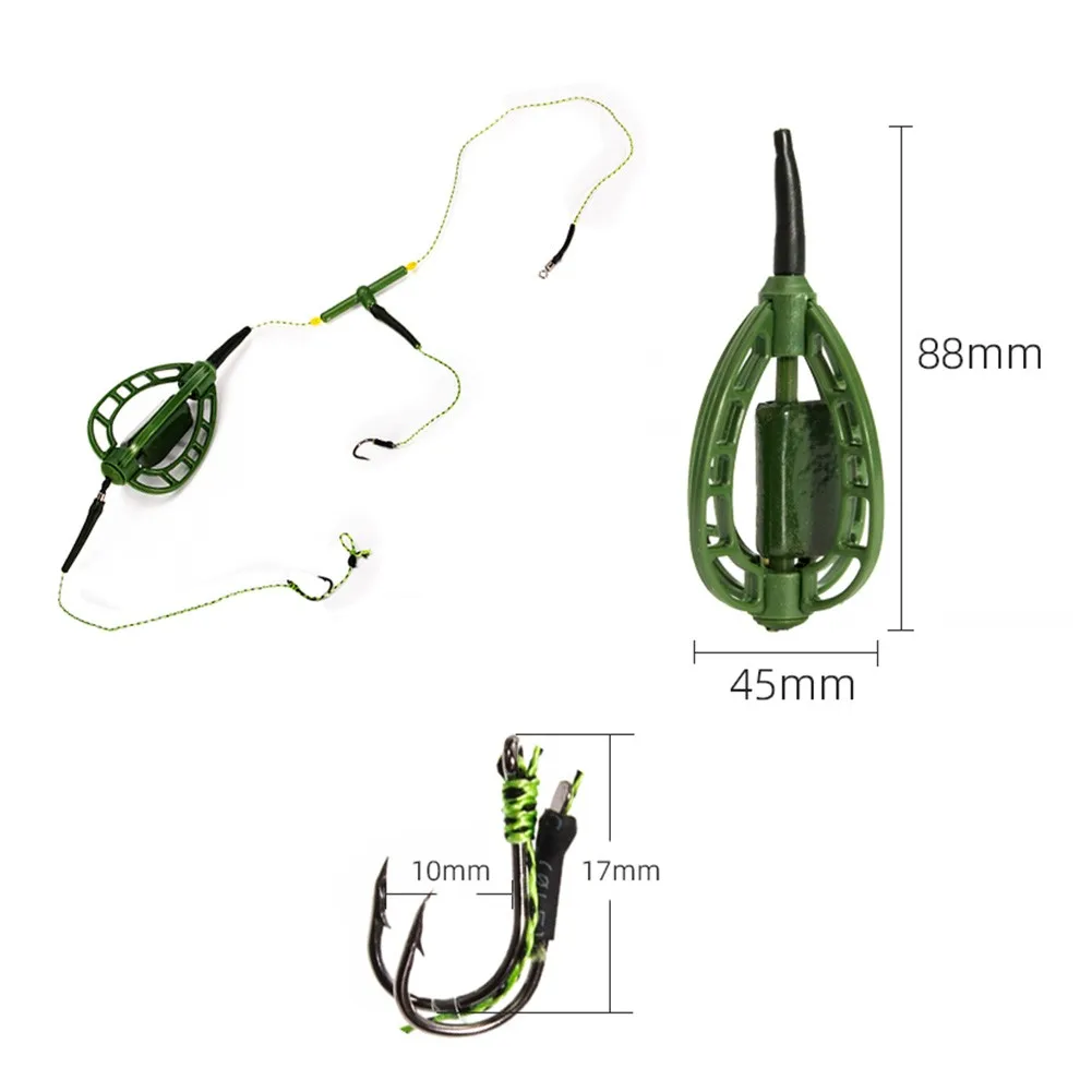 Fishing Bait Cage Line Group Feeder Sinker String Hook Catfish Bait Basket For Hair Fish Bait Cage Line Group Equippment
Fishing Bait Cage Line Group Feeder Sinker String Hook Catfish Bait Basket For Hair Fish Bait Cage Line Group Equippment