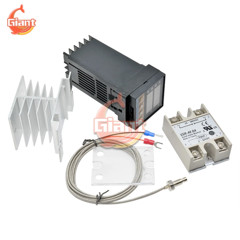 REX-C100 цифровой термостат K Тип Вход твердотельный накопитель Выход V * 2 м регулятор температуры с термопарным кабель SSR-40DA реле, полупроводник... 
REX-C100 цифровой термостат K Тип Вход твердотельный накопитель Выход V * 2 м регулятор температуры с термопарным кабель SSR-40DA реле, полупроводник...