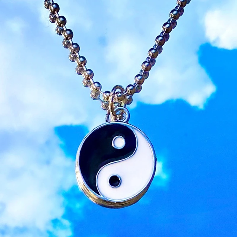 Fashion Statement Ying Yang Gossip Taiji Pendant Necklace Women Chain Choker Jewelry Punk Goth Gothic Wicca Accessories
Fashion Statement Ying Yang Gossip Taiji Pendant Necklace Women Chain Choker Jewelry Punk Goth Gothic Wicca Accessories
