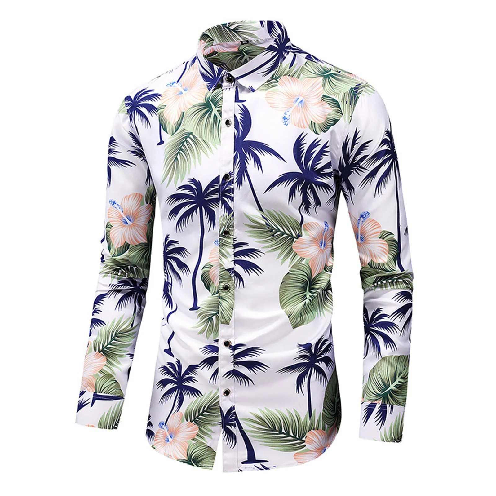 Men's Shirts Floral Print Lapel Long Sleeve Men Button Cardigan Fashion Autumn Winter Casual Men Shirt Handsome Tops Streetwear 
Men's Shirts Floral Print Lapel Long Sleeve Men Button Cardigan Fashion Autumn Winter Casual Men Shirt Handsome Tops Streetwear