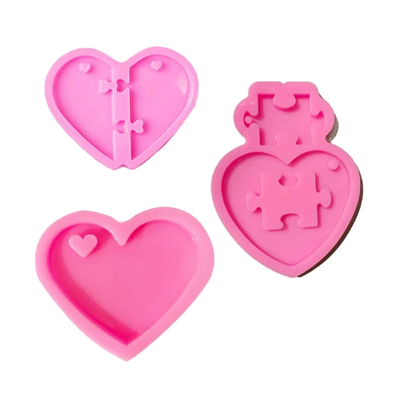 3 Pcs Love Heart Jigsaw Keychain Epoxy Resin Mold Jewelry Pendant Silicone Mould DIY Crafts Ornaments Casting Mold
3 Pcs Love Heart Jigsaw Keychain Epoxy Resin Mold Jewelry Pendant Silicone Mould DIY Crafts Ornaments Casting Mold
