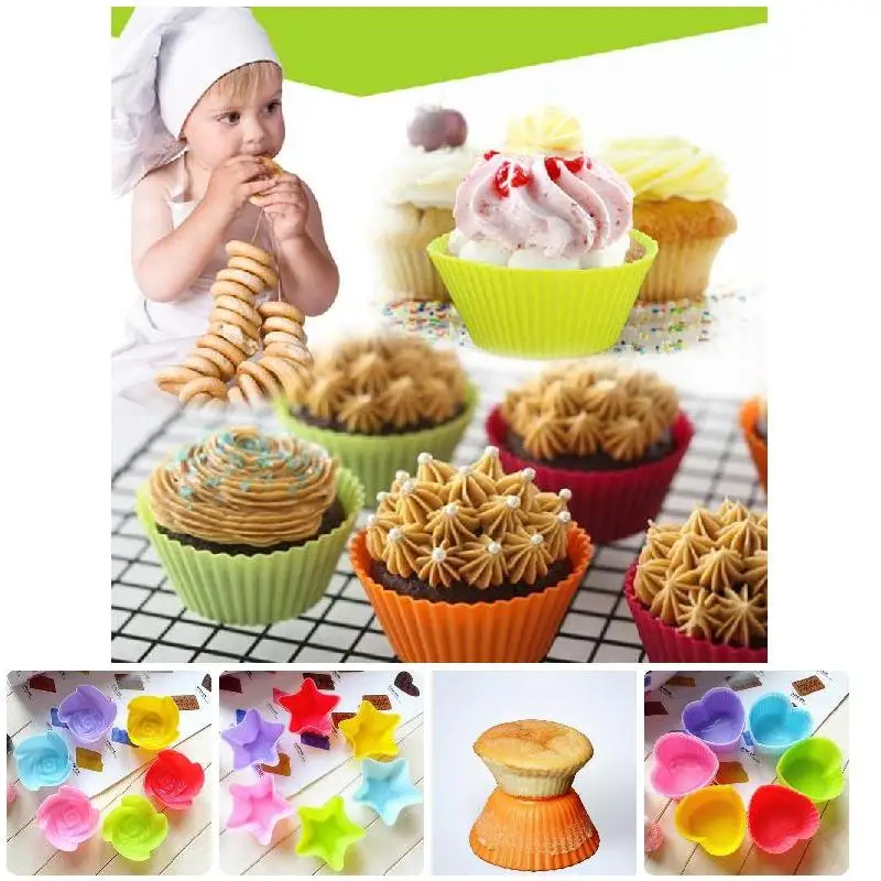 6 Pcs Cakes Model Flower Star Round Heart shape Baking Cup Mold Silicone Cake Jelly Handmade Soap DIY Tools PW
6 Pcs Cakes Model Flower Star Round Heart shape Baking Cup Mold Silicone Cake Jelly Handmade Soap DIY Tools PW