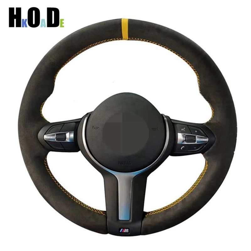 Car Steering Wheel Cover For BMW M235i M240i F30 F31 F34 F11 F10 F07 F45 F46 F22 F23 Hand-stitched Black Suede
Car Steering Wheel Cover For BMW M235i M240i F30 F31 F34 F11 F10 F07 F45 F46 F22 F23 Hand-stitched Black Suede