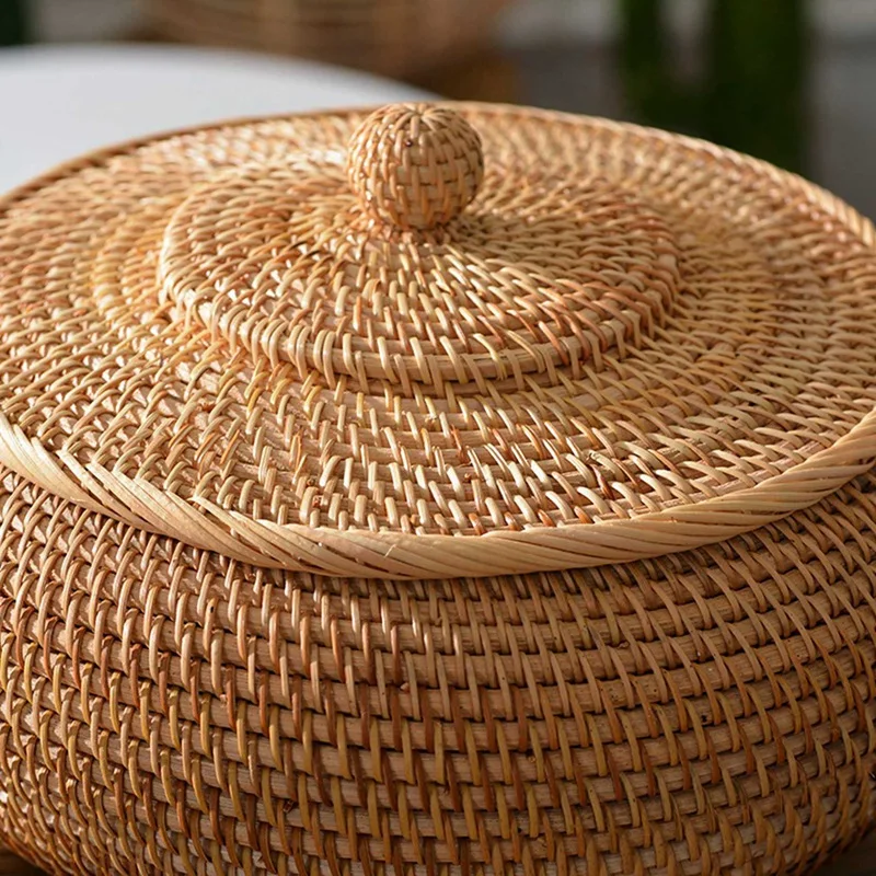 Big deal 1 Pcs Rattan Boxes with Lid Hand-Woven Wicker Tray & 1 Pcs Rattan Fruit Basket Creative Snacks Candy Storage Bowl Baske
Big deal 1 Pcs Rattan Boxes with Lid Hand-Woven Wicker Tray & 1 Pcs Rattan Fruit Basket Creative Snacks Candy Storage Bowl Baske