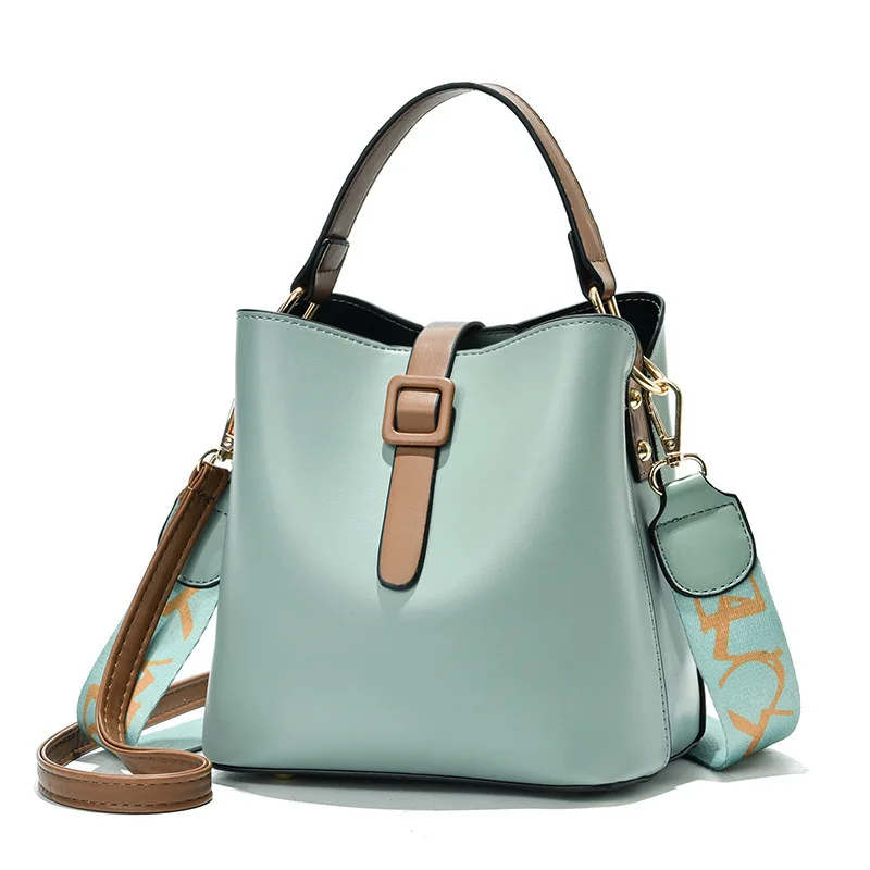 New Wide Straps Female PU Leather White Bucket Handbag Famous Brand Designer Lady's Shoulder Crossbody Bags Women's Handbags
New Wide Straps Female PU Leather White Bucket Handbag Famous Brand Designer Lady's Shoulder Crossbody Bags Women's Handbags